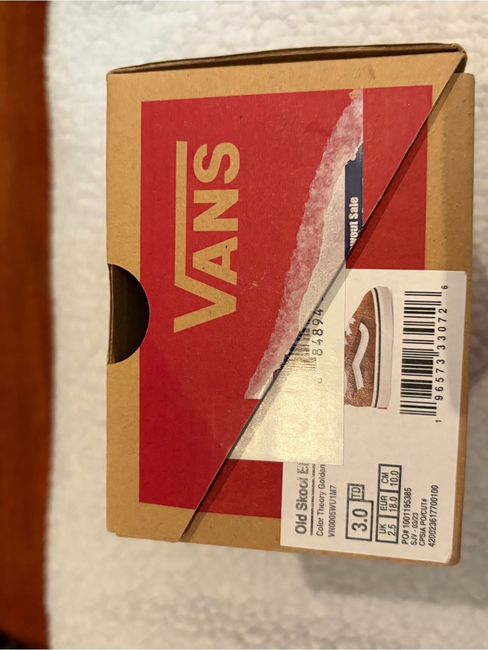 Vans Kids Theory Golden Suede Old Skool Toddler Sneakers - Picture 5 of 5